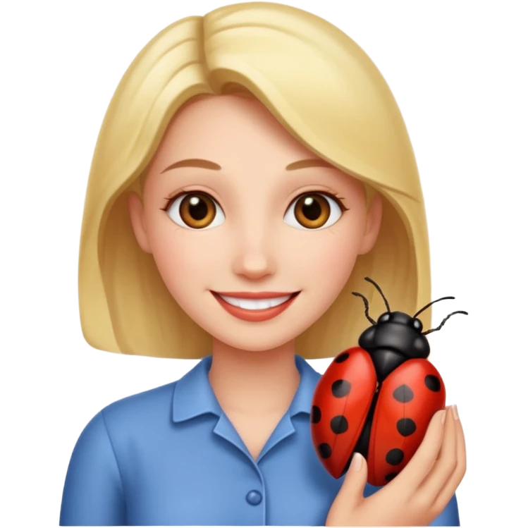 Woman love bug emoji