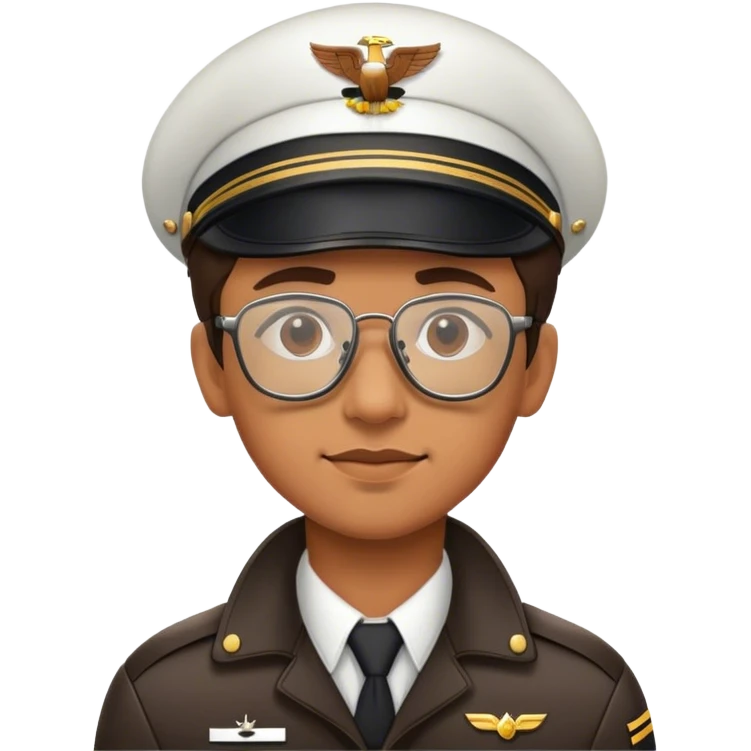 крутой пилот в очках emoji