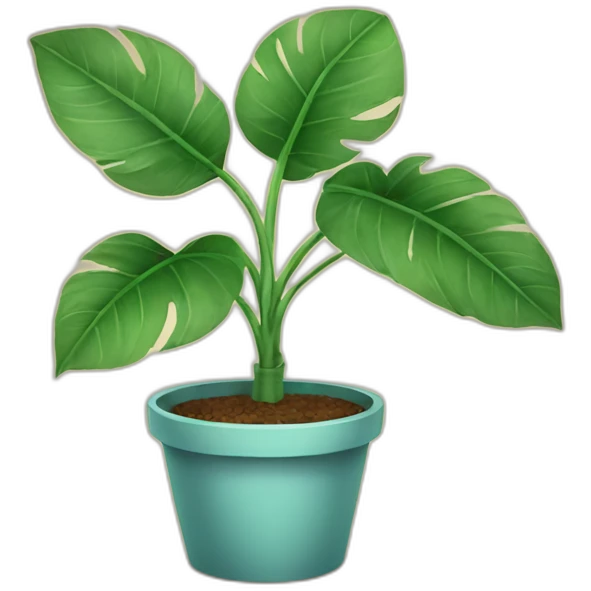 house plant with big leafs emoji
