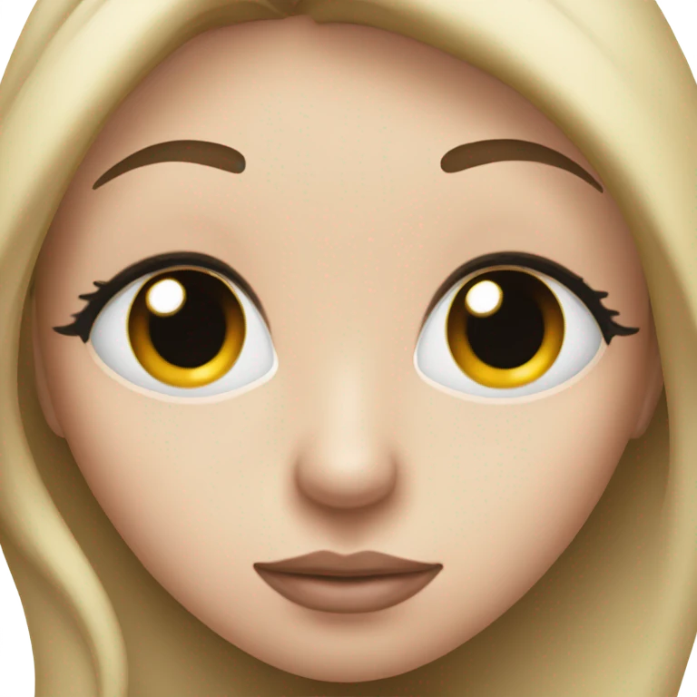 Big nose big lips and long lashes  emoji
