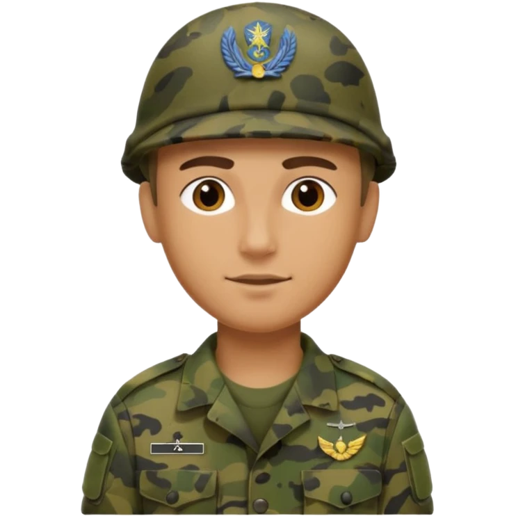 S.A.S mit salotiertem Soldaten in Tarnfarbe und den SAS Buchstaben auf der Mütze emoji