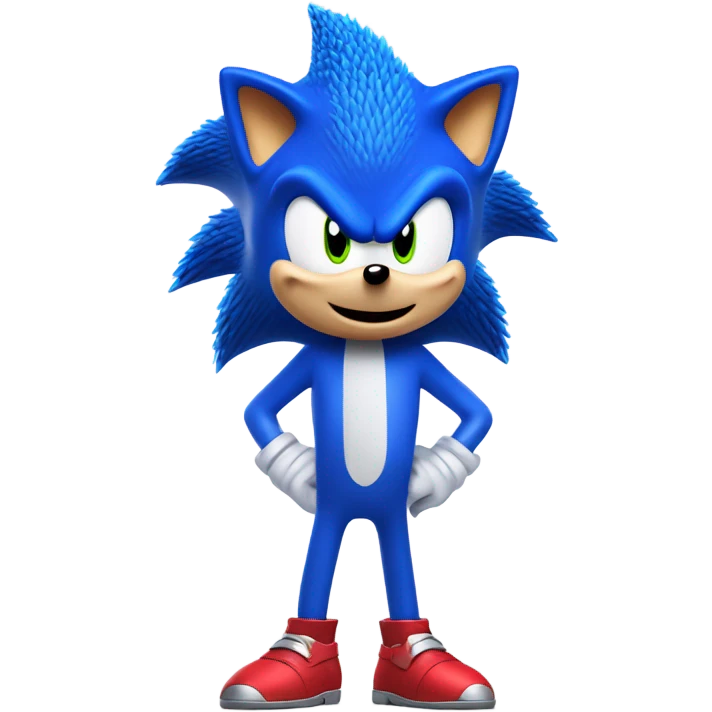 Sonic the hedge hog emoji