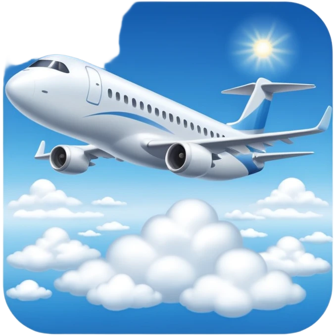 🛫🌤️ combine emoji