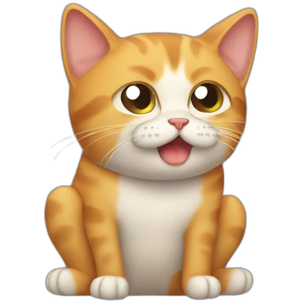 puking cat emoji