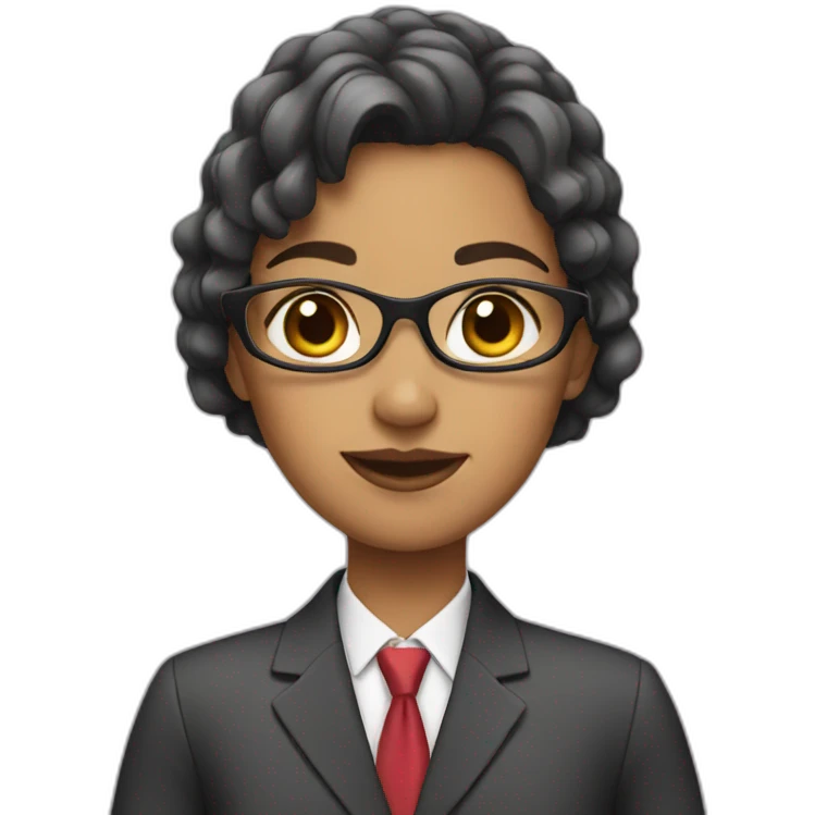 Girl in suit emoji