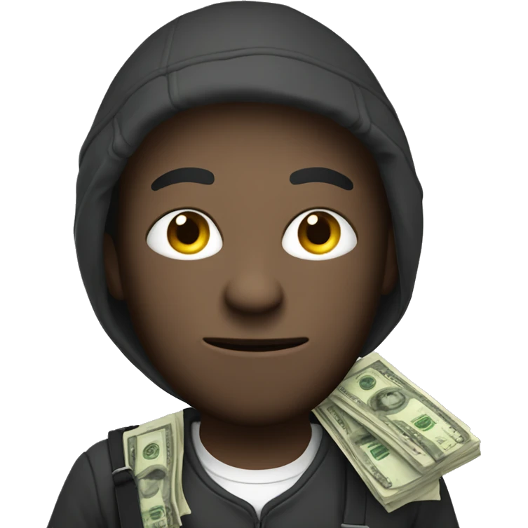 Robber with money bag emoji