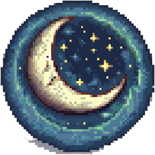 moon in the night sky emoji