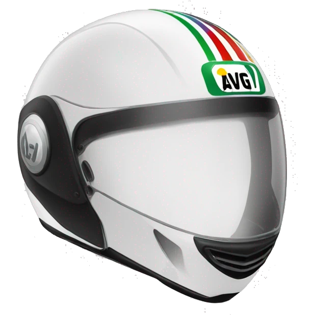 Agv brand motorcycle helmet emoji