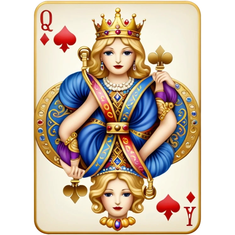 Queen Clubs emoji