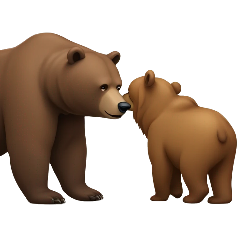 Dolohin and Grizzly Bear being best Friends emoji