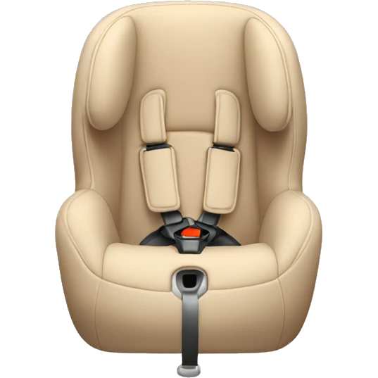 Beige baby car seat emoji