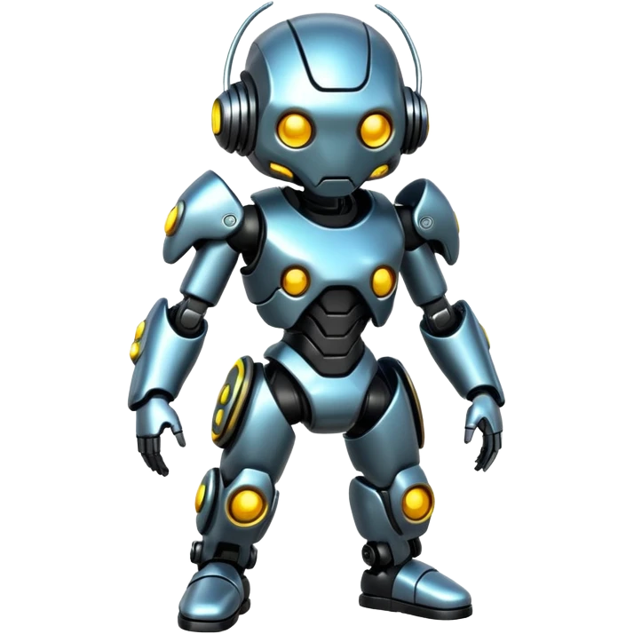 Cyberpunk complex glossy shiny alloy aesthetic-scenery-Fakémon-creature (full body) emoji