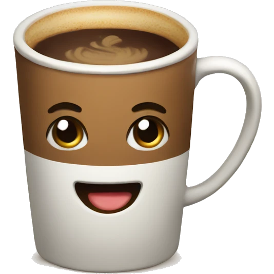 Cute coffee emoji