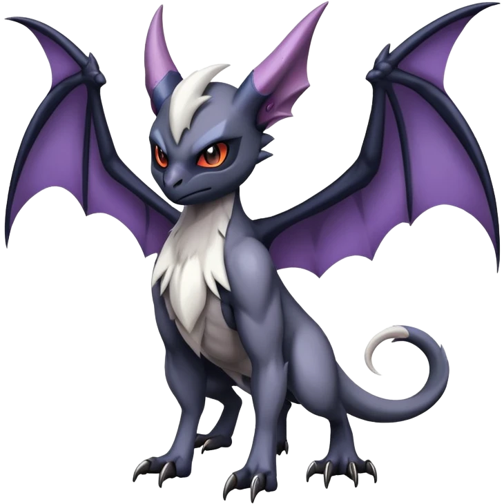 Absol-Noibat-Noivern-Hybrid (Full body) emoji