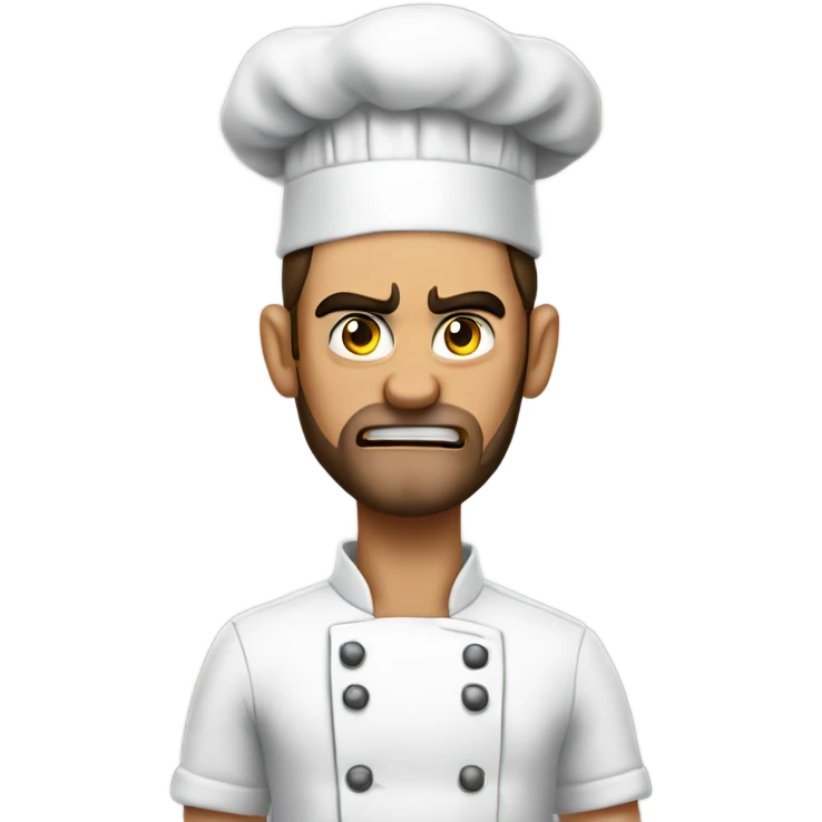 Jared the chef angry with tattoos emoji