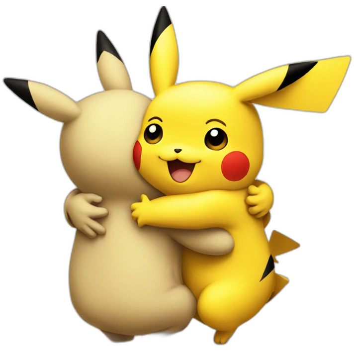 HUG pikachu emoji