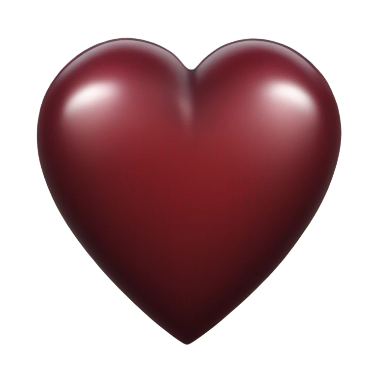 dark red heart emoji