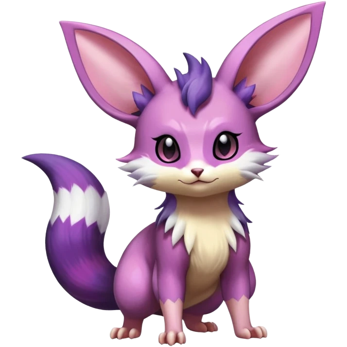 Shiny Furret-Espeon-Furret-Noibat-Noivern-Hybrid (Full body) emoji