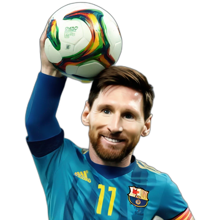 Lionel messi lifting the world cup emoji