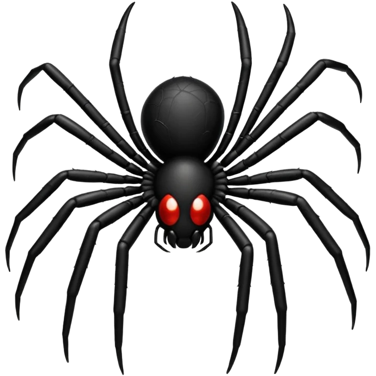 black spider emoji