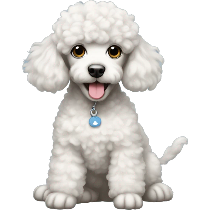 Poodle baby emoji