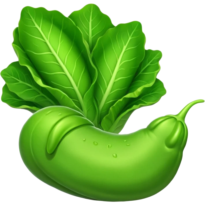 slug and lettuce emoji