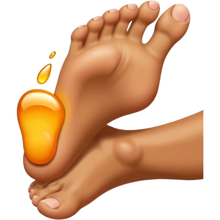 a foot is grabbed by a hand emoji