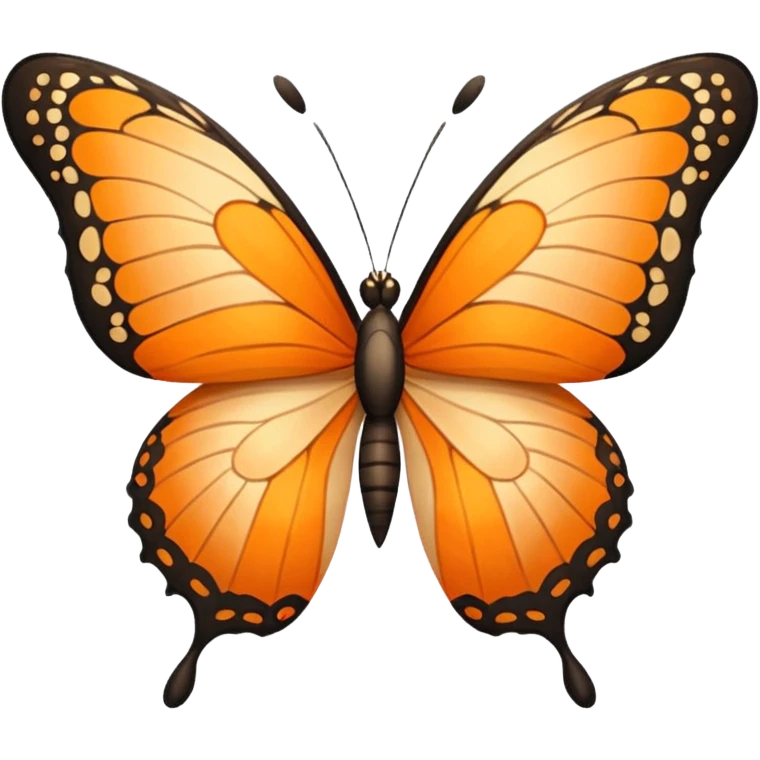 orange-apricot butterfly emoji