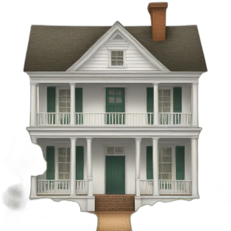 Colonial house emoji