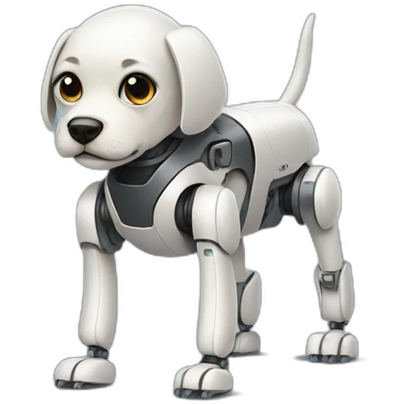 robot dog with no legs emoji