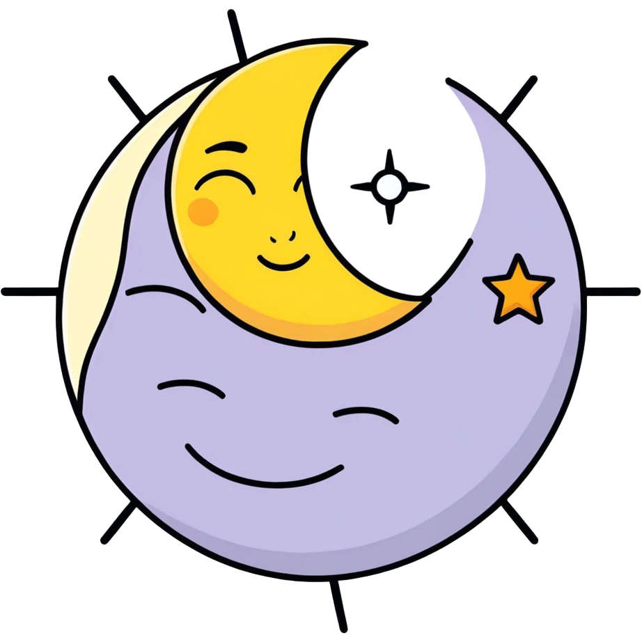 The Sun and The Moon emoji
