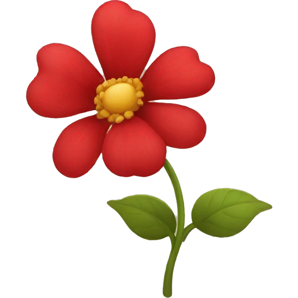 the red flower thought emoji