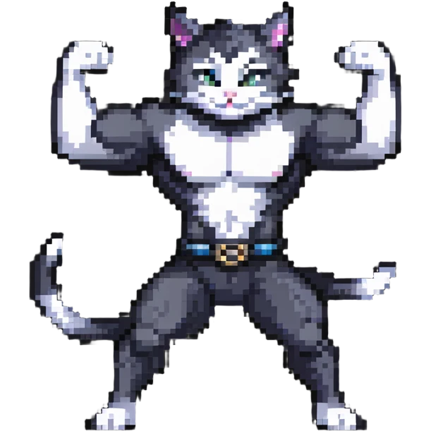 flexing cat boy emoji