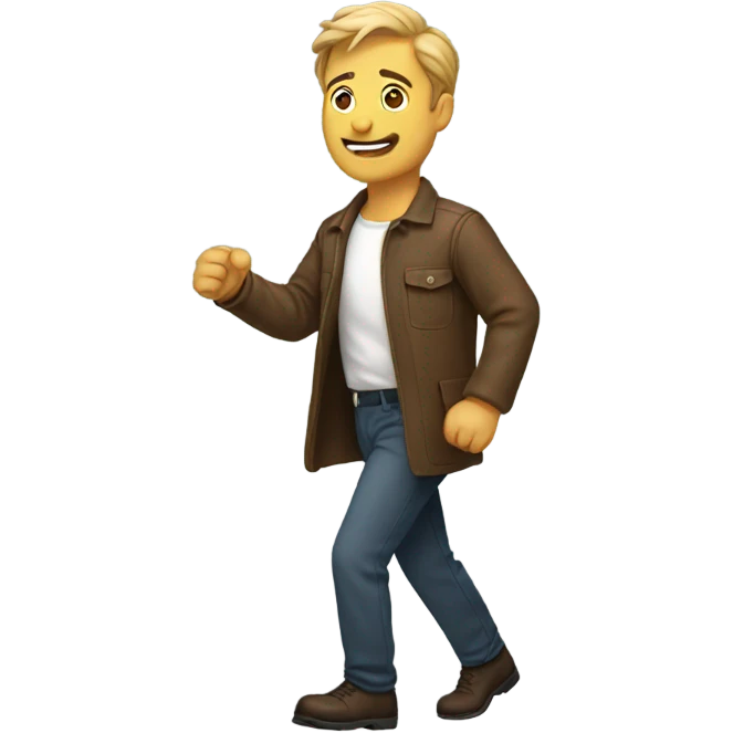 man go to the right emoji