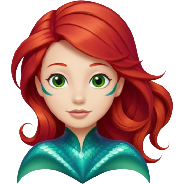 ariel Princess with fin emoji