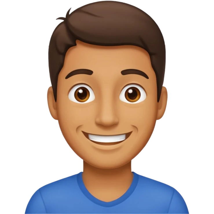 A man saying 6 7 emoji