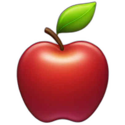 red Apple Music logo in space emoji