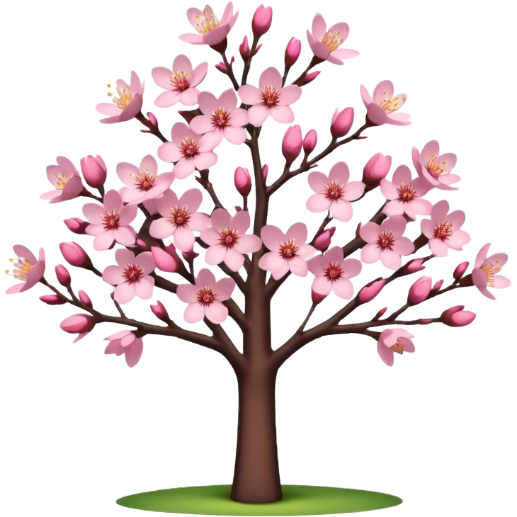 pink cherry blossom tree emoji