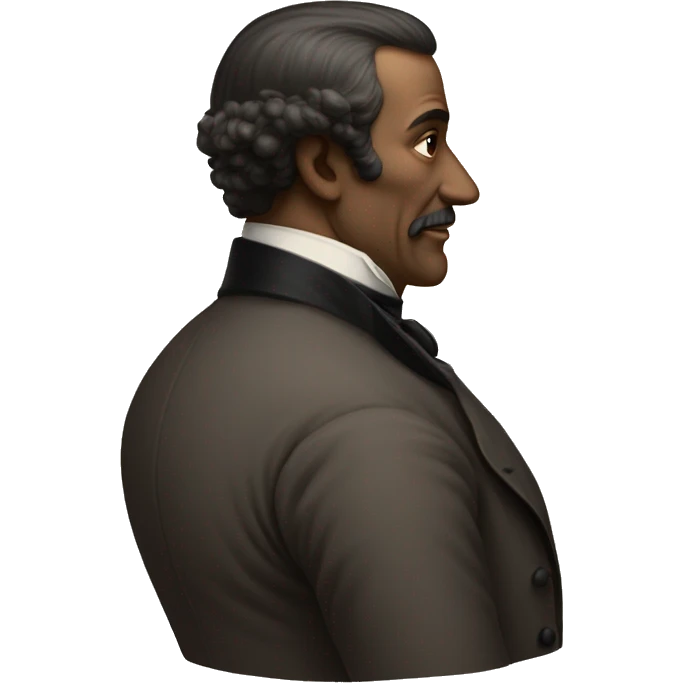 19th century man back turned emoji