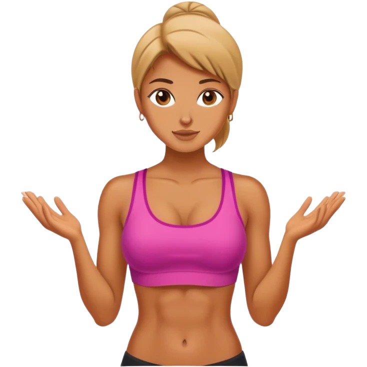 woman with abs emoji