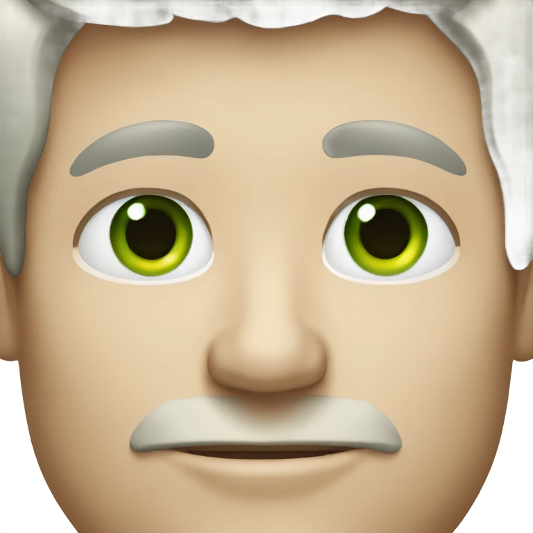 white man with green eyes emoji