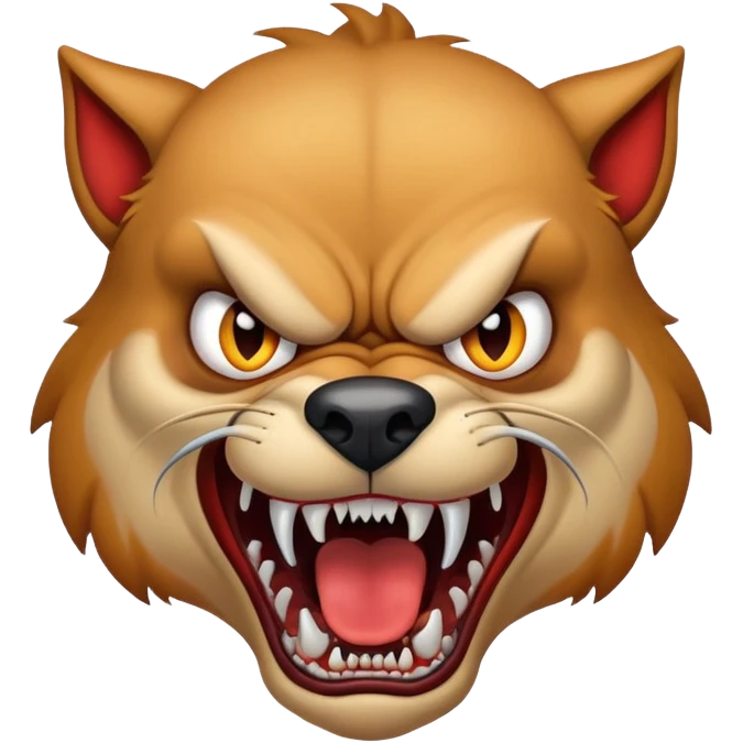 Mad dog emoji