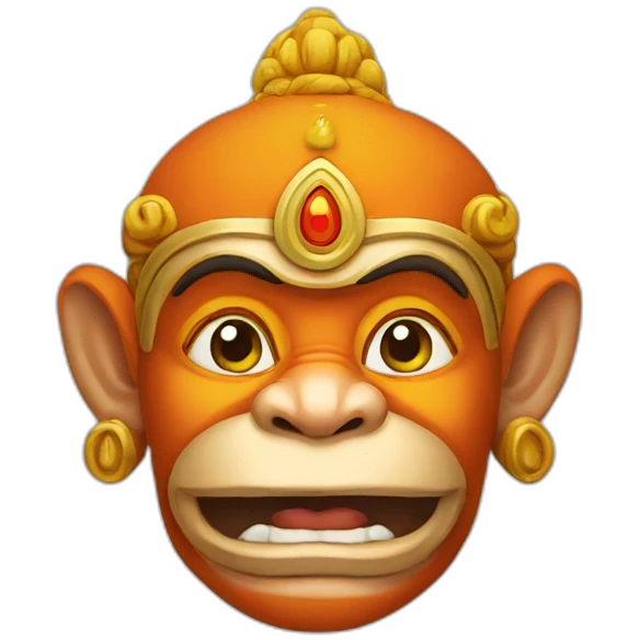 Lord Hanuman logo emoji