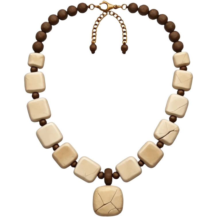 stone age necklace without human skeleton emoji