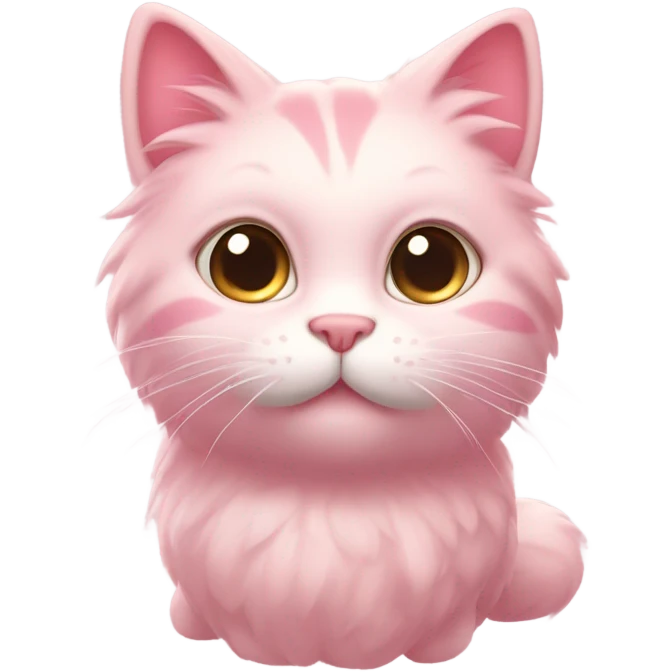 pink blushing cat emoji