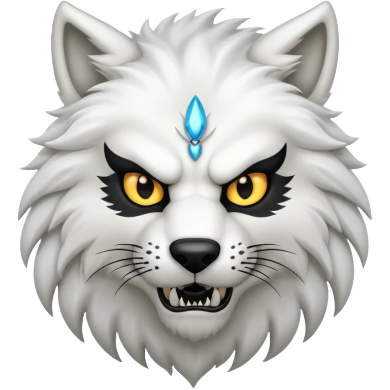 Lobo blanco emoji