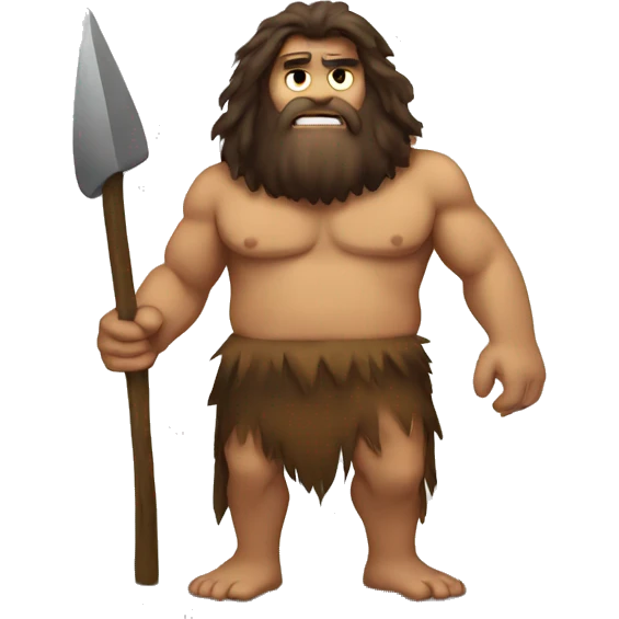 Caveman stand emoji