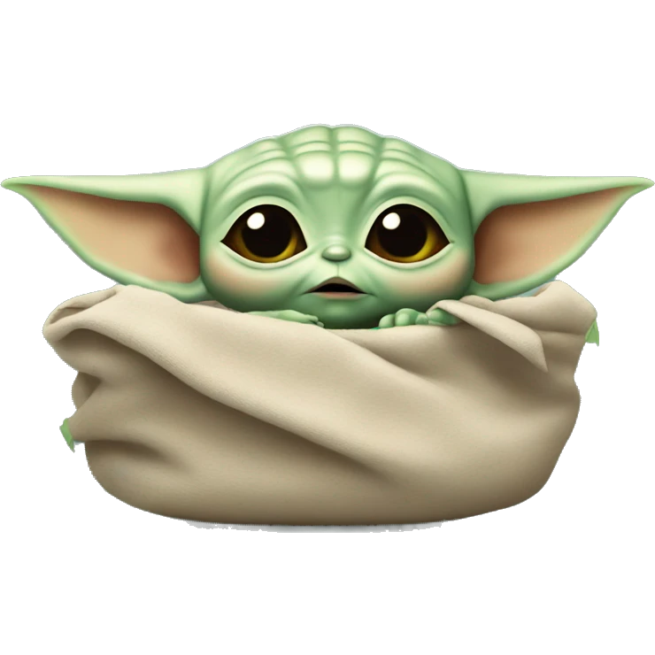 baby yoda is slipping emoji