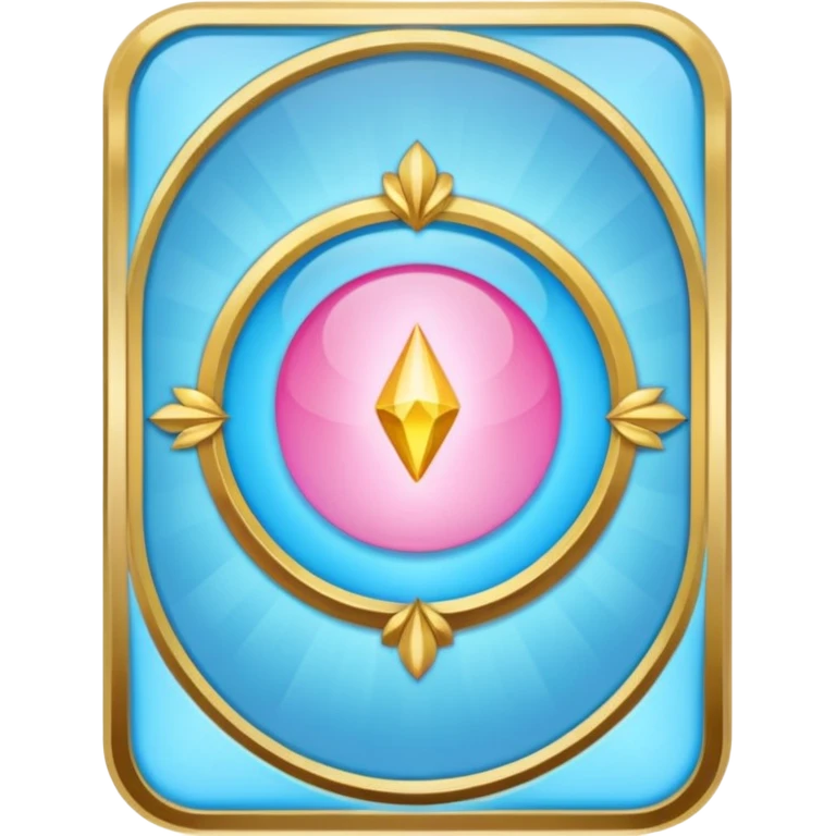 Oracle cards light blue and pink colors emoji