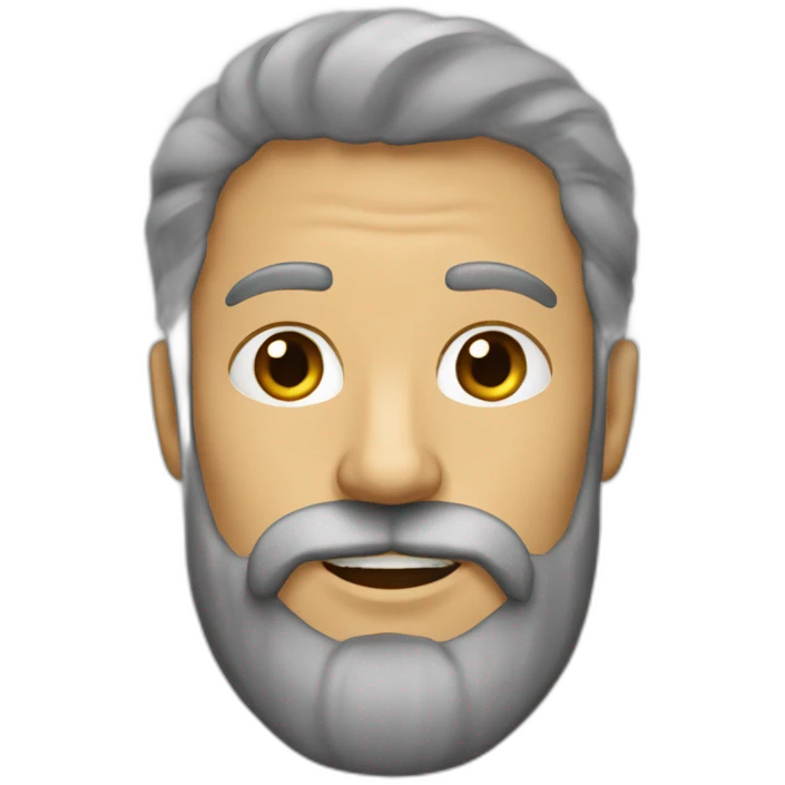 Homme très longue barbe emoji